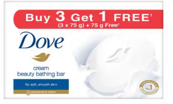 DOVE CREAM BEAUTY BATHNG SOAP 75 GM PK3